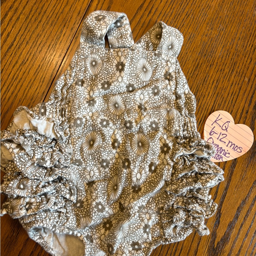 Kate Quinn Gray Floral Bodysuit